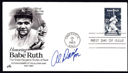 Al Davis Signed 6.5" X 3.75" First Day Cover