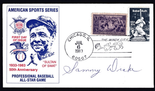 Sammy Drake Signed 6.5" X 3.75" First Day Cover