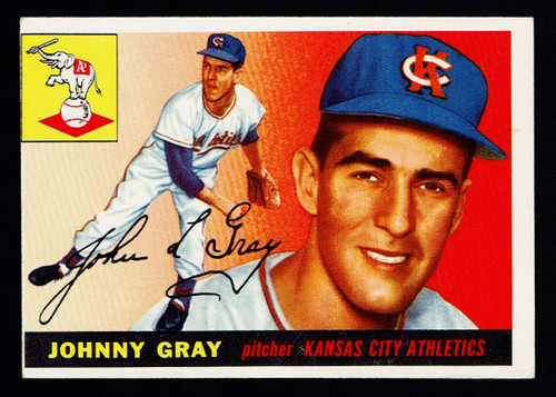 1955 Topps #101 Johnny Gray RC VGEX