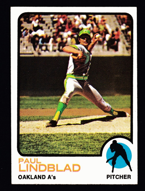1973 Topps #406 Paul Lindblad EX-
