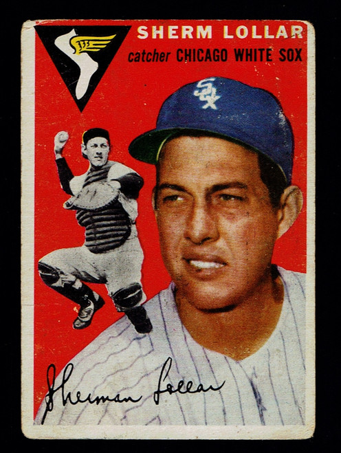 1954 Topps #039 Sherm Lollar Poor