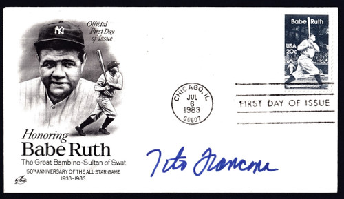 Tito Francona Signed 6.5" X 3.75" First Day Cover