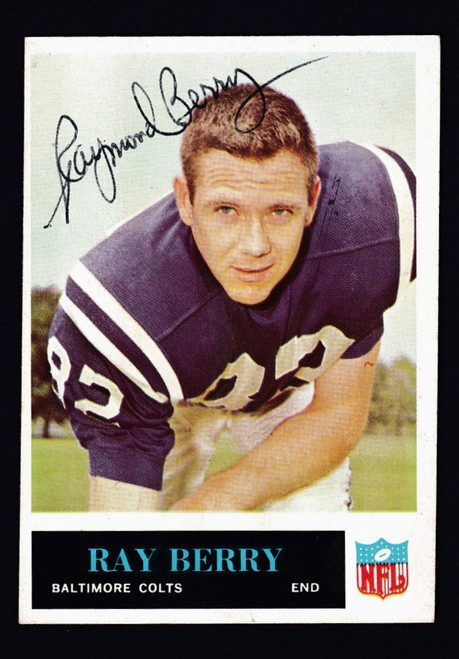 Raymond Berry Signed 1965 Philadelphia Card #2