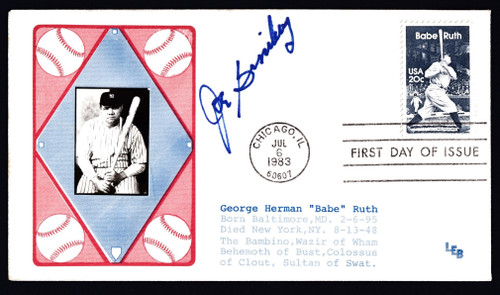 Joe Ginsberg Signed 6.5" X 3.75" First Day Cover