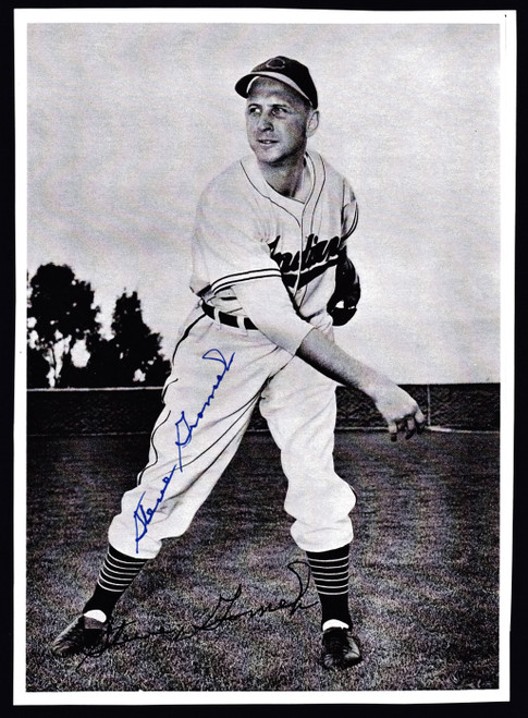 Steve Gromek Signed 6.5" X 9" Cut