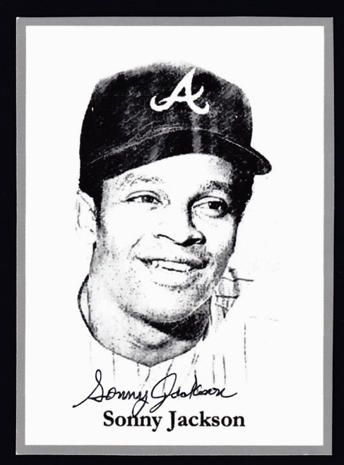 Sonny Jackson Signed 3.5" X 5" Print Photo