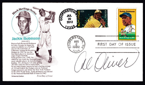 Al Oliver Signed 6.5" X 3.75" First Day Cover B