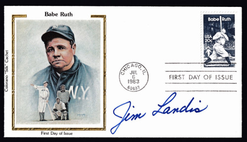 Jim Landis Signed 6.5" X 3.75" First Day Cover