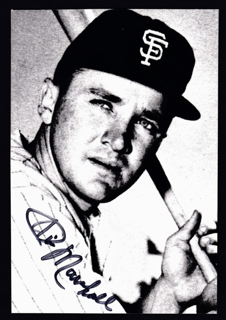 Jim Marshall Signed 4" X 6" Photo