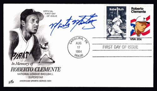 Marty Martinez Signed 6.5" X 3.75" First Day Cover