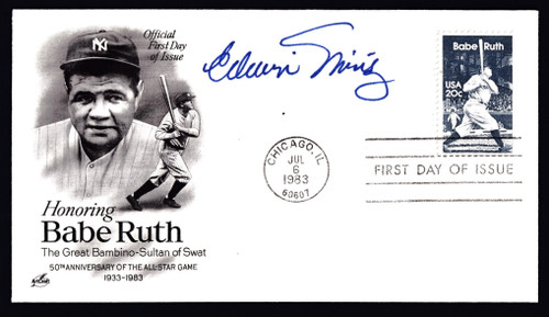 Edwin Nunez Signed 6.5" X 3.75" First Day Cover