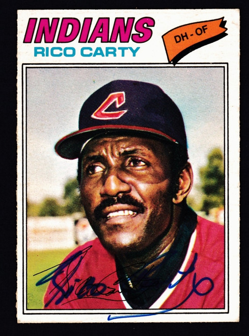 Rico Carty Signed 1977 OPC #114