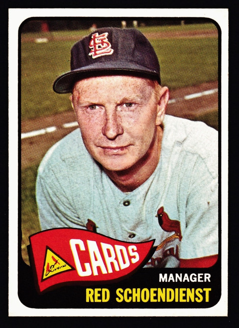 1965 Topps #556 Red Schoendienst SP EXMT+ B