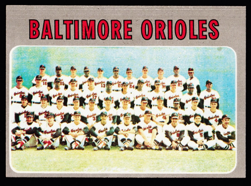 1970 Topps #387 Baltimore Orioles Team EX+