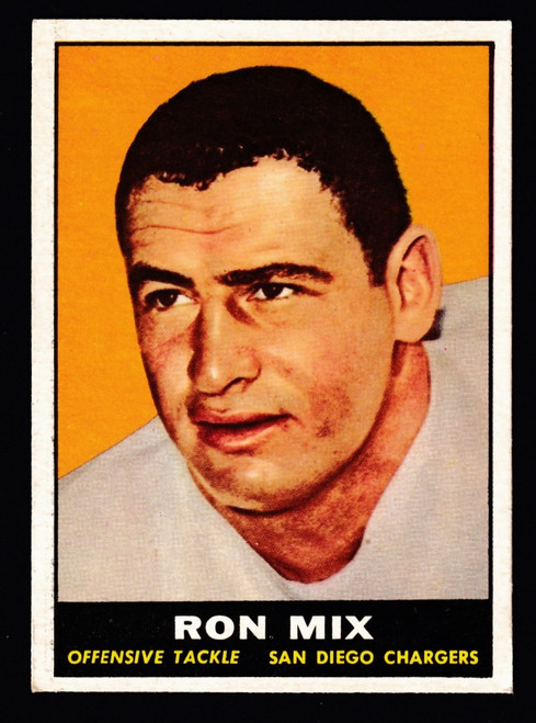 1961 Topps #168 Ron Mix EX