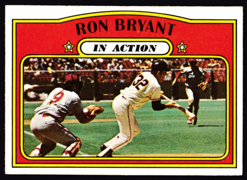 1972 Topps #186 Ron Bryant IA EX-