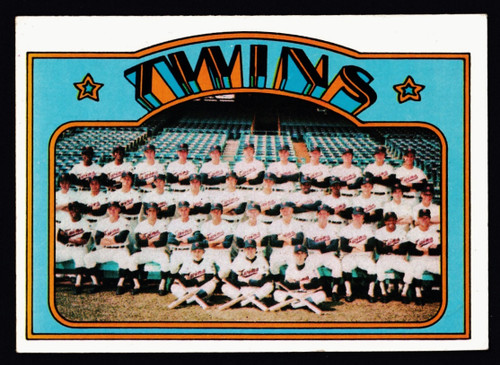 1972 Topps #156 Minnesota Twins Team VGEX