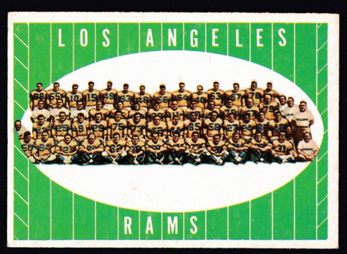 1961 Topps #056 Los Angeles Rams Team EX+