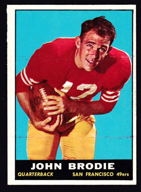 1961 Topps #059 John Brodie RC EX-