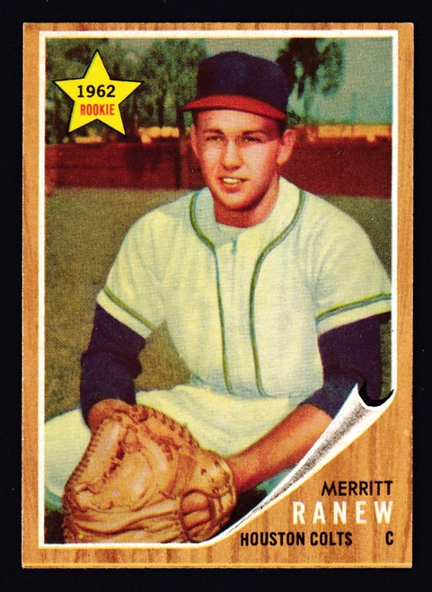 1962 Topps #156 Merritt Ranew RC Green Tint EXMT