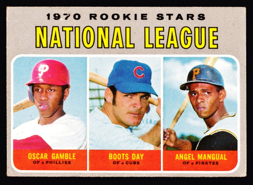 1970 Topps #654 NL Rookies Stars Oscar Gamble VG B