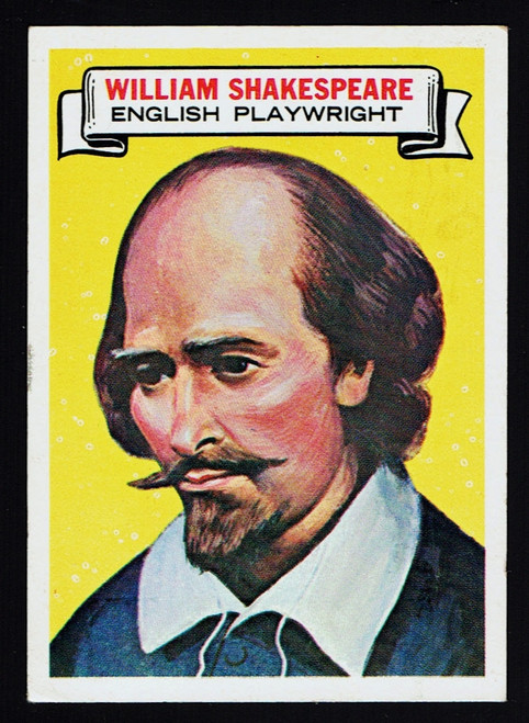 1967 Topps Who Am I?  #08 William Shakespeare VG+