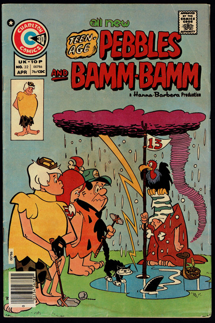 1976 Charlton Pebbles and Bamm-Bamm #32 GD