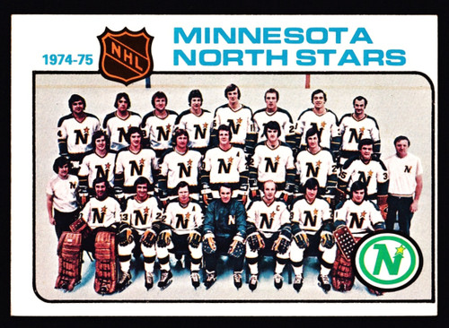 1975 Topps #089 Minnesota North Stars Unmarked Checklist EX-