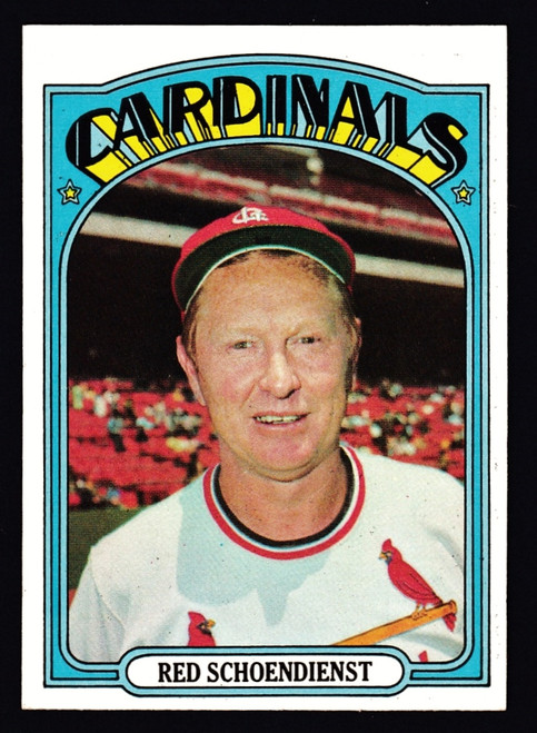 1972 Topps #067 Red Schoendienst EXMT+