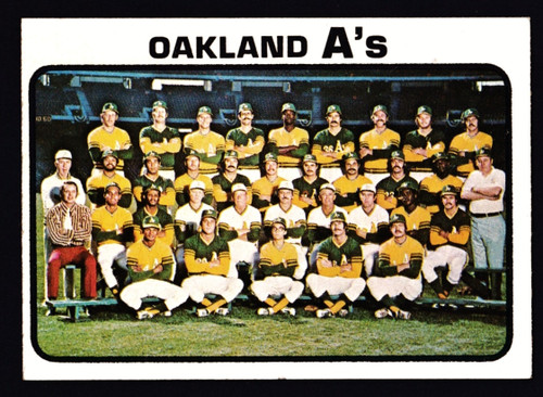 1973 Topps #500 Oakland A's Team VGEX