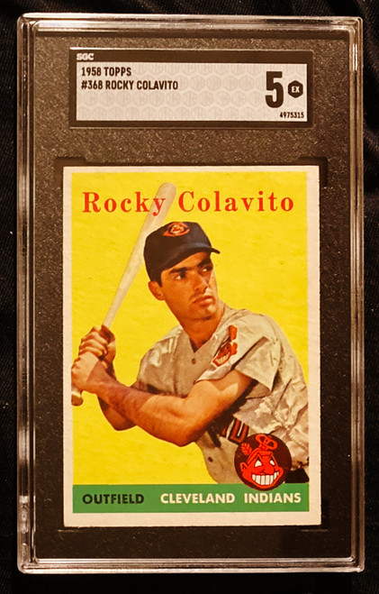 1958 Topps #368 Rocky Colavito SGC 5
