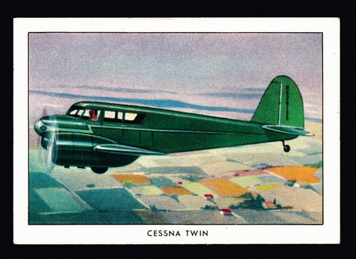 1940 - 1942 Wings Cigarettes Series B #009 Cessna Twin EX-