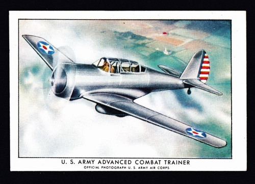 1940 - 1942 Wings Cigarettes Series B #16 U.S. Army Advanced Combat Trainer VGEX