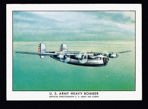1940 - 1942 Wings Cigarettes Series B #22 U.S. Army Heavy Bomber EX-