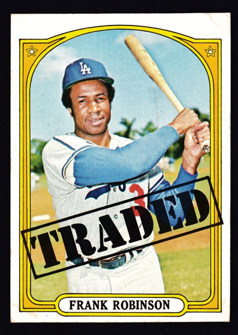 1972 Topps #754 Frank Robinson Traded VGEX