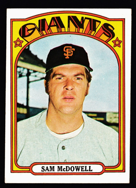 1972 Topps #720 Sam McDowell VGEX