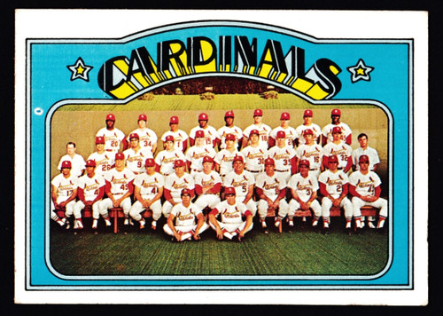 1972 Topps #688 St. Louis Cardinals Team VGEX