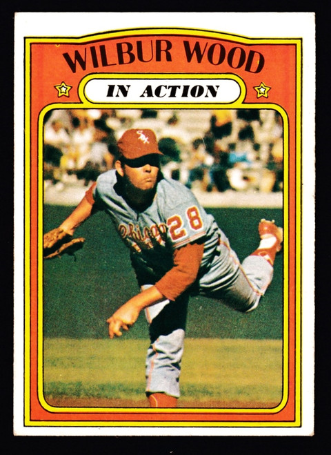 1972 Topps #554 Wilbur Wood IA VGEX