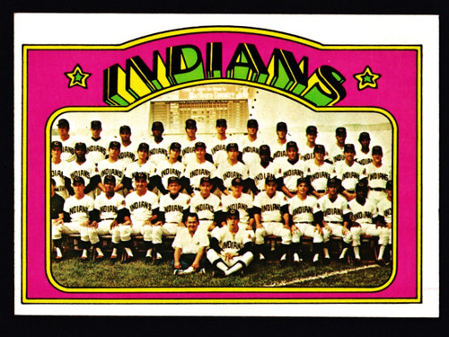 1972 Topps #547 Cleveland Indians Team Card EX+