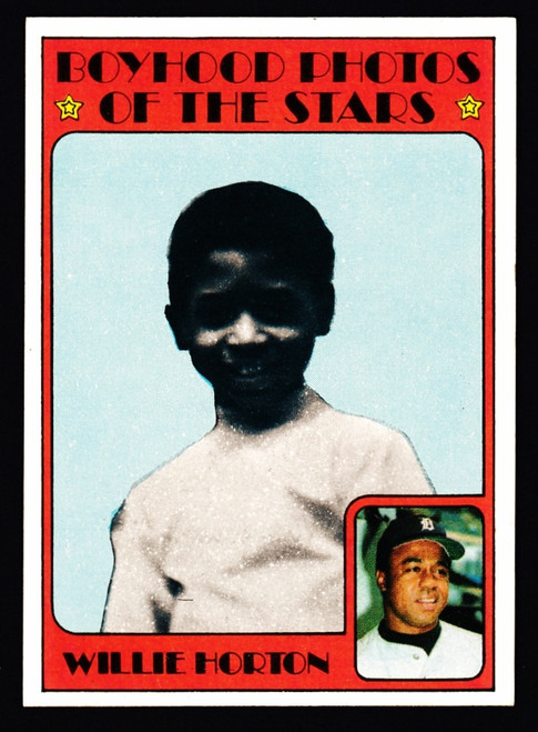 1972 Topps #494 Willie Horton Boyhood Photo EXMT+