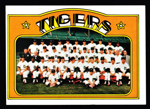 1972 Topps #487 Detroit Tigers Team EX-