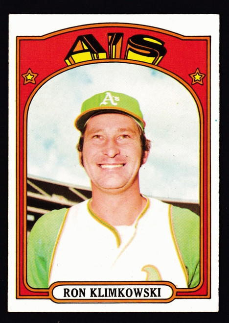 1972 Topps #363 Ron Klimkowksi EX+