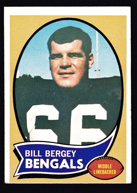 1970 Topps #168 Bill Bergey GD