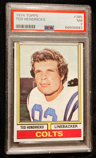 1974 Topps #385 Ted Hendricks PSA 7