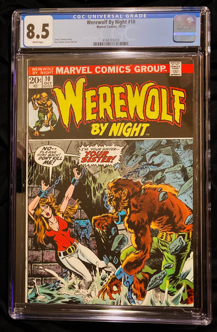 1973 Marvel Werewolf By Night #10 CGC 8.5