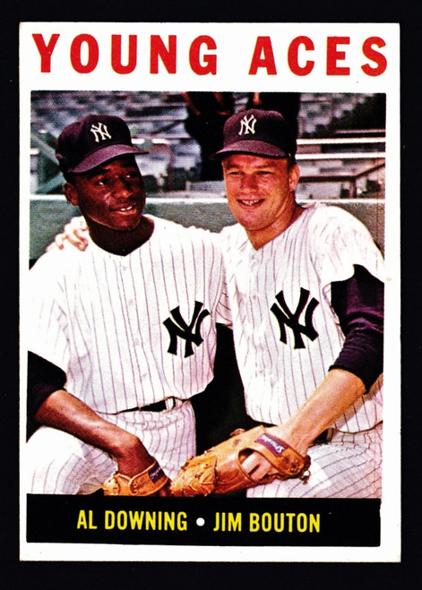 1964 Topps #219 Young Aces EX- Downing Bouton
