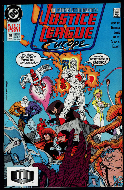 1990 DC Justice League Europe #19 FN/VF