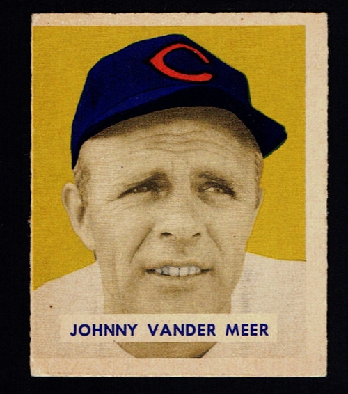 1949 Bowman #128 Johnny Vander Meer VG