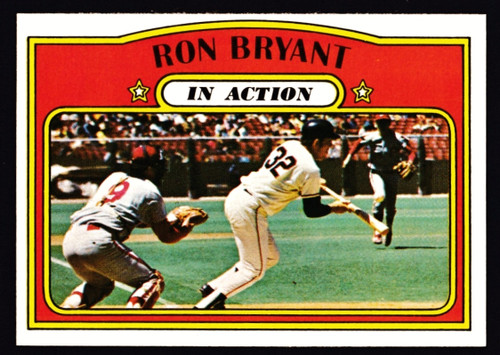 1972 Topps #186 Ron Bryant IA EXMT+