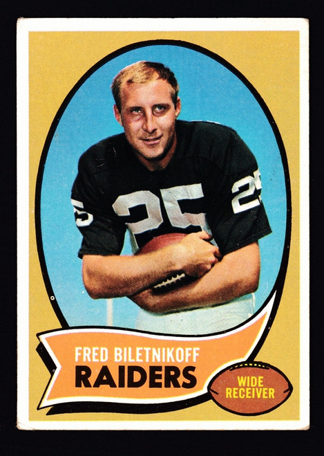 1970 Topps #085 Fred Biletnikoff VG